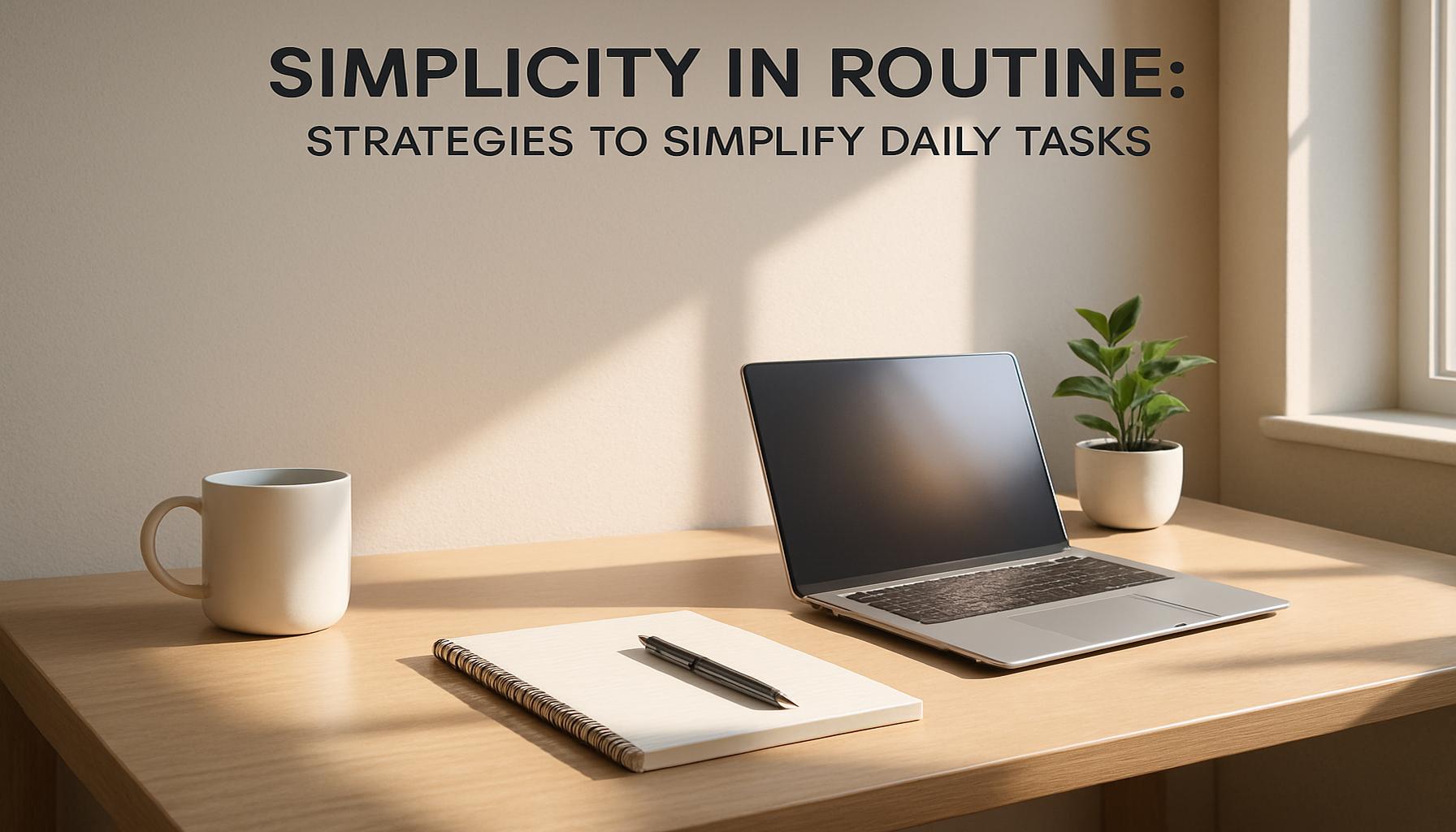 Simplicity in Routine: Strategies to Simplify Your Daily Tasks